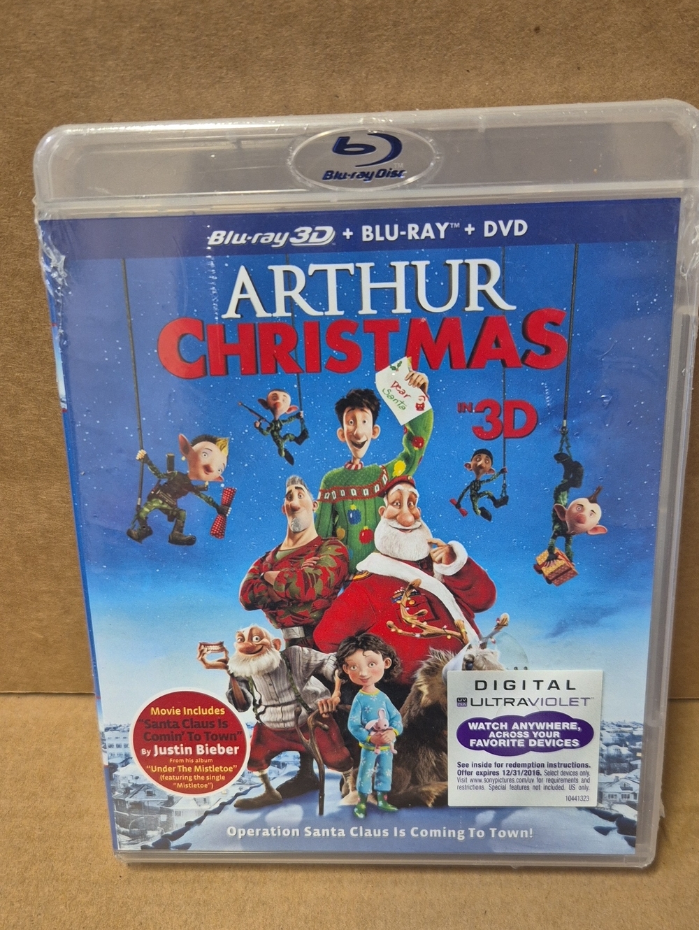Arthur Christmas Blu-Ray 3D + Blu-Ray + DVD
